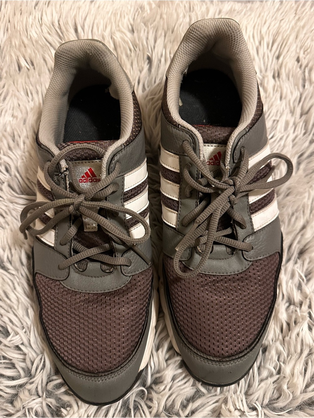 adidas Men's Gray & White Athletic golf Sneakers